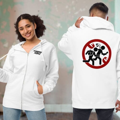 No Entry Zip Up Hoodie